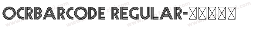 ocrbarcode regular字体转换